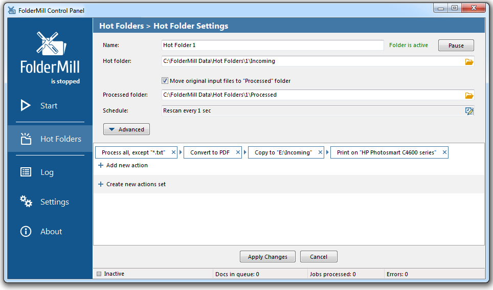 Automated conversion of Office documents to PDF, Jpeg or Tiff