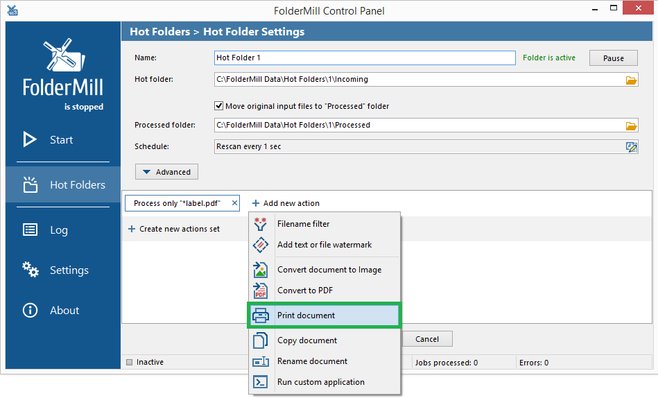 Automatically Distribute Print Jobs Between Printers Using Filenames