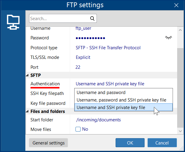 Configuring SSH Key Authentication for SFTP