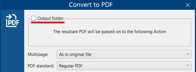 FolderMill: Disable saving a file in the output folder (intermediate Action) FolderMill: Disable saving a file in the output folder (intermediate Action)