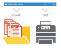 Auto print files and convert at the same time