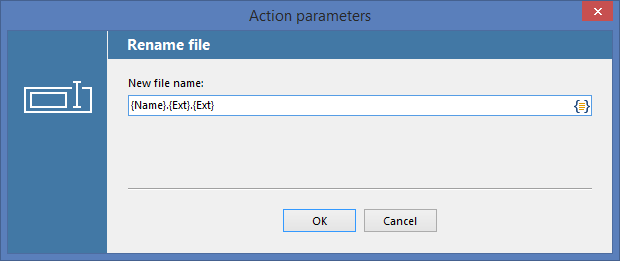 Add original file extension to the output file name