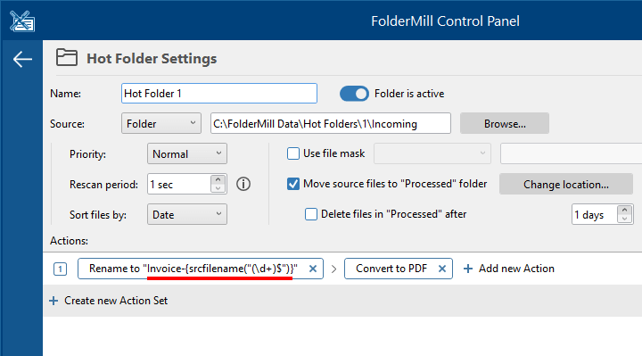 Organize your files to multi-page PDF and rename files automatically