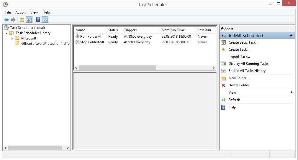 Document conversion is scheduled by Task Scheduler
