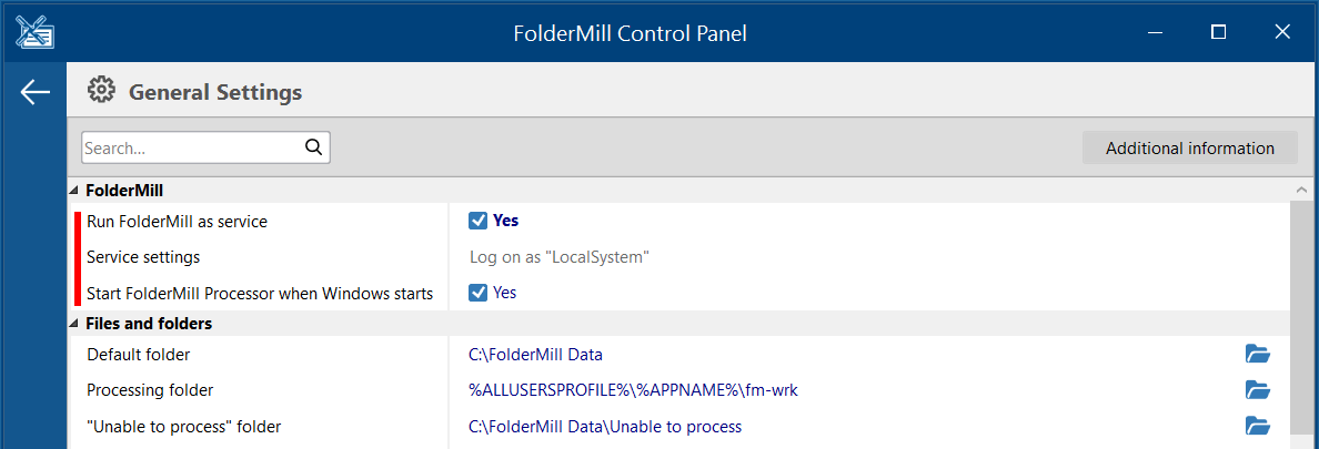 How to Configure Service Mode in FolderMill How to Configure Service Mode in FolderMill