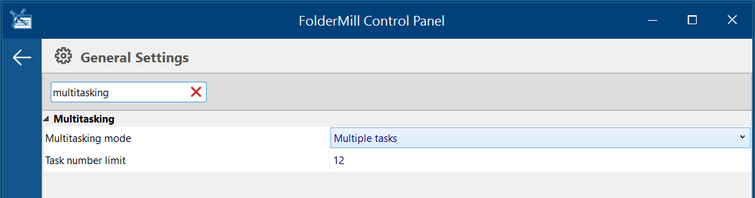 Multitasking mode in FolderMill