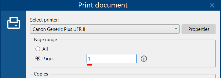 Print first page to one tray with FolderMill