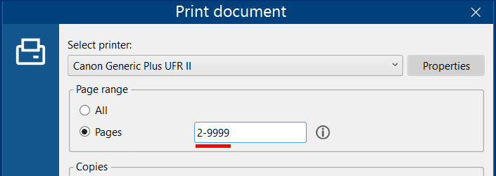 Print the rest of the pages to another tray with FolderMill