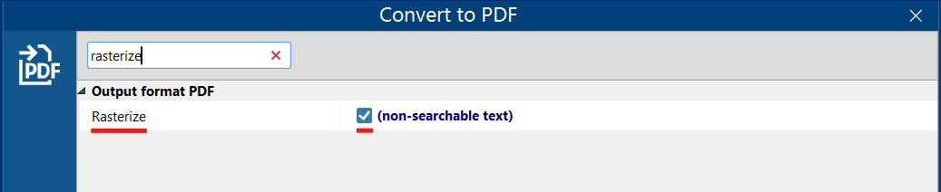 Flatten PDF (make text non-searchable) with FolderMill Flatten PDF (make text non-searchable) with FolderMill