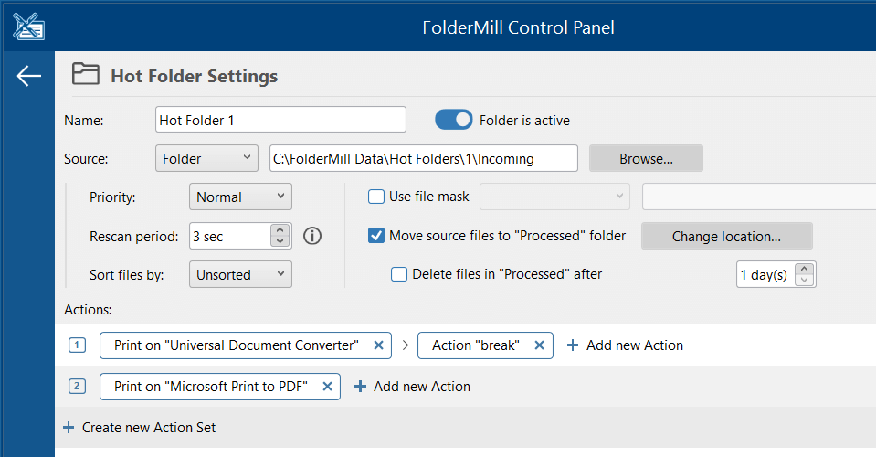 Set up a secondary Failover & disaster recovery (DR) printer in FolderMill