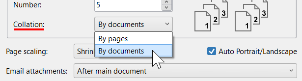 Select page collation Select page collation