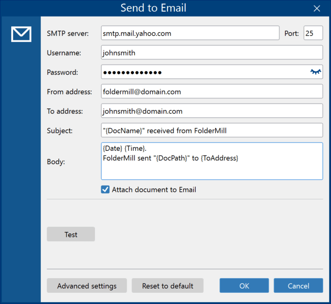 Send to Email Send to Email