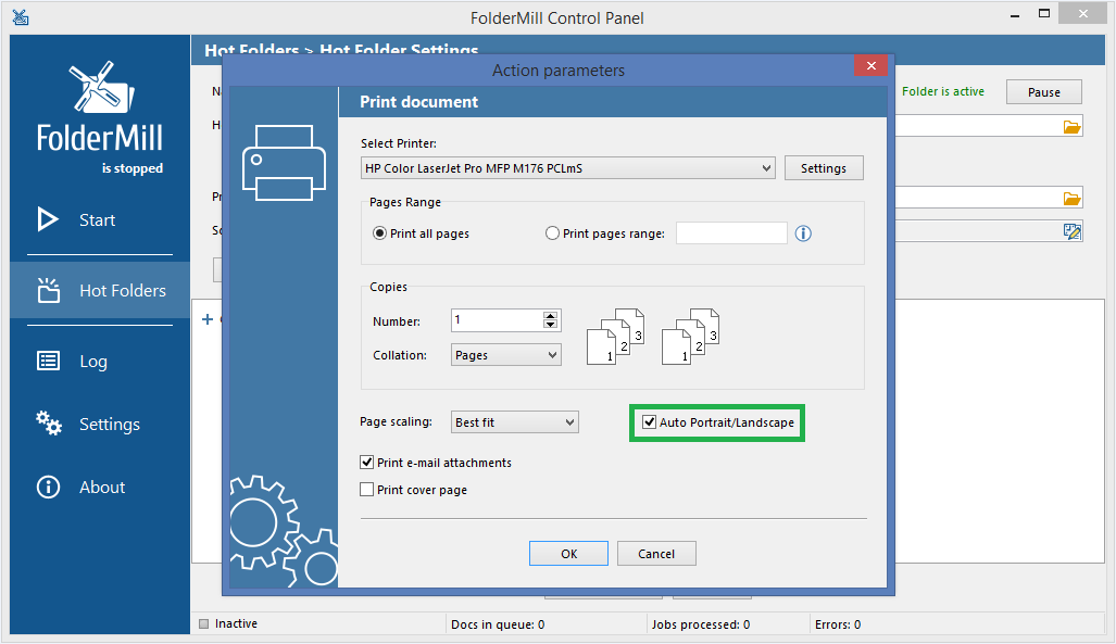 Splitting Multipage PDF by Page Ranges - FolderMill