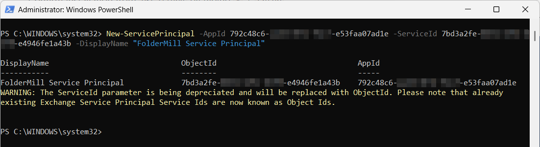 Register the Service Principal
