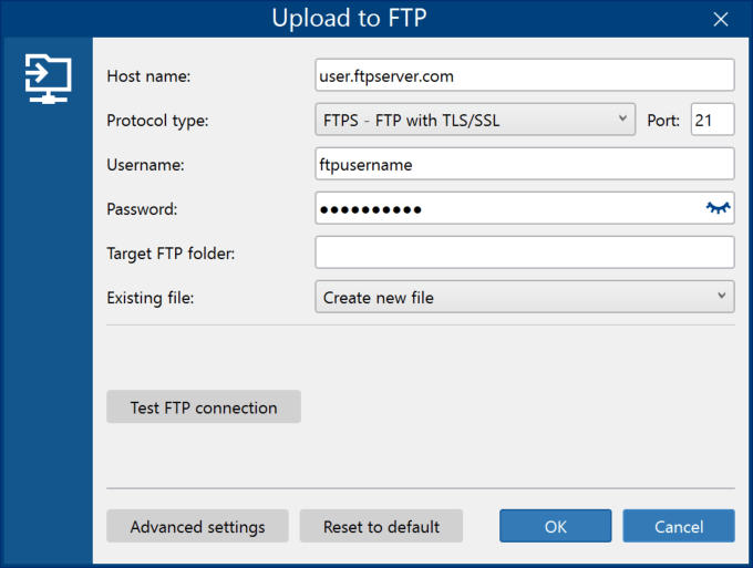 Upload files to FTP automatically
